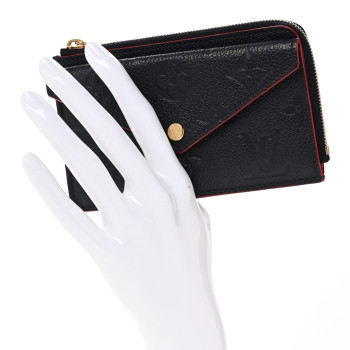 LOUIS VUITTON Empreinte Recto Verso Card Holder Marine Rouge