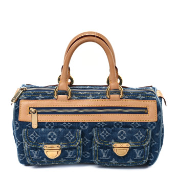 LOUIS VUITTON Monogram Denim Neo Speedy Blue