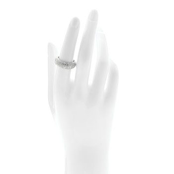 TIFFANY Platinum Diamond Five Row Etoile Band Ring 54 6.75