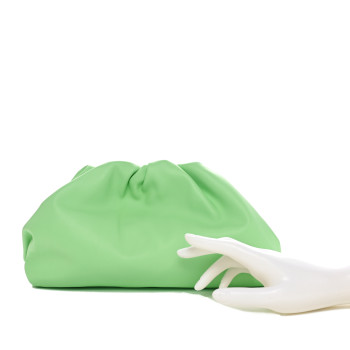 BOTTEGA VENETA Calfskin Teen Pouch Wasabi