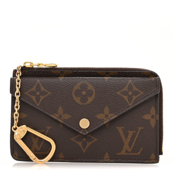 LOUIS VUITTON Monogram Recto Verso Card Holder Black