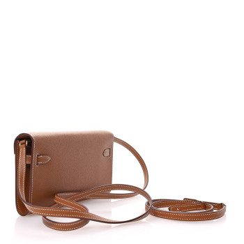 HERMES Epsom Kelly Wallet To Go Gold