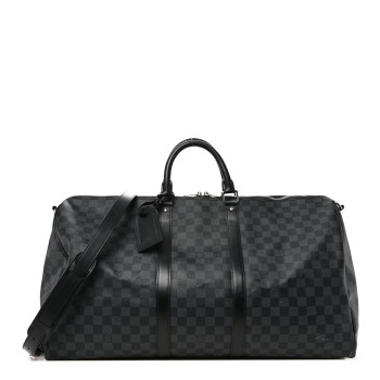 LOUIS VUITTON Damier Graphite Keepall Bandouliere 55