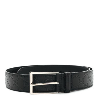 GUCCI Guccissima Signature 40mm Belt 100 40 Black