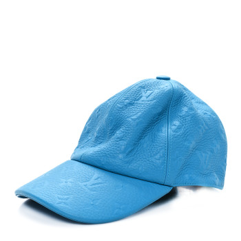 LOUIS VUITTON Taurillon Monogram 1.1 Cap 60 Blue