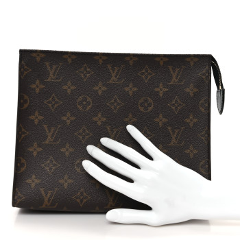 LOUIS VUITTON Monogram Toiletry Pouch 26 Black