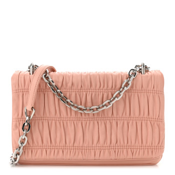 PRADA Nappa Gaufre Chain Shoulder Bag Pesca