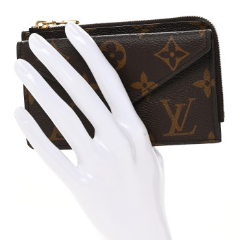 LOUIS VUITTON Monogram Recto Verso Card Holder Black