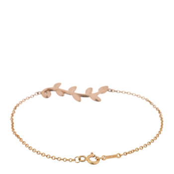 TIFFANY 18K Rose Gold Paloma Picasso Olive Leaf Bracelet
