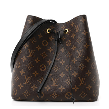 LOUIS VUITTON Monogram Neonoe MM Black