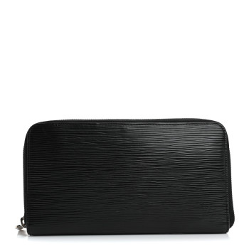 LOUIS VUITTON Epi Zippy Organizer Wallet Black
