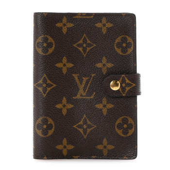 LOUIS VUITTON Monogram Small Ring Agenda Cover