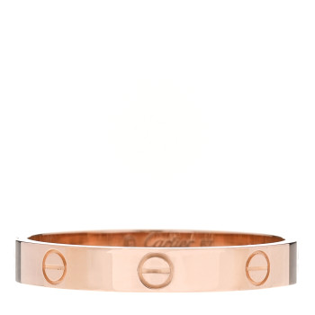 CARTIER 18K Pink Gold 3.5mm LOVE Wedding Band Ring 67 12
