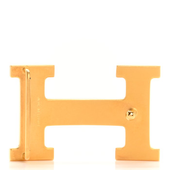 HERMES Strie 32mm H Belt Buckle Gold