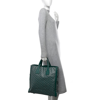 GOYARD Goyardine Voltaire Tote III Green