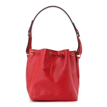 LOUIS VUITTON Epi Petit Noe Castillan Red