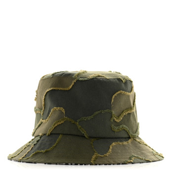 CHRISTIAN DIOR Camouflage Logo Bucket Hat 57 Green