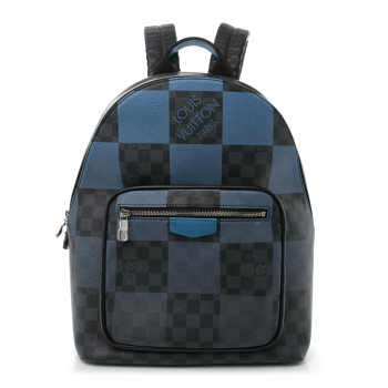LOUIS VUITTON Damier Graphite Giant Josh Backpack Blue LOUIS VUITTON Damier Graphite Giant Josh Backpack Blue