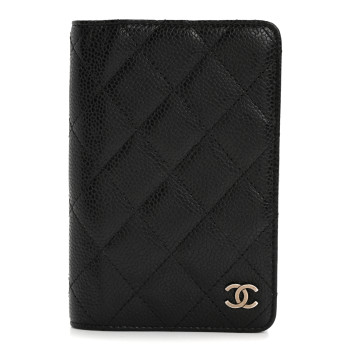 CHANEL Caviar Quilted Agenda Cover Black