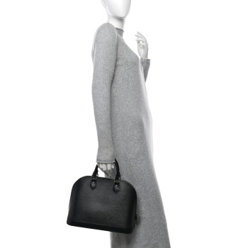 LOUIS VUITTON Epi Alma PM Black