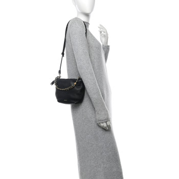 LOEWE Mellow Nappa Donut Chain Mini Flamenco Knot Clutch Black LOEWE Mellow Nappa Donut Chain Mini Flamenco Knot Clutch Black