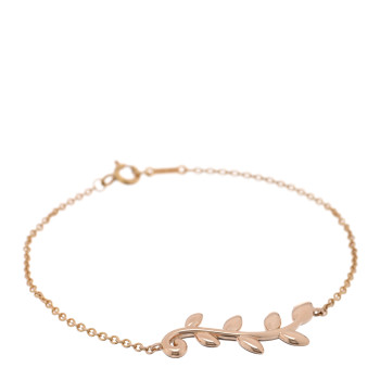 TIFFANY 18K Rose Gold Paloma Picasso Olive Leaf Bracelet