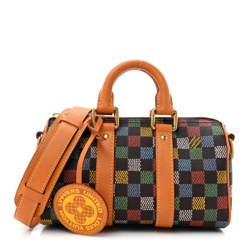LOUIS VUITTON LV Vers Damier Ebene Keepall Bandouliere 25