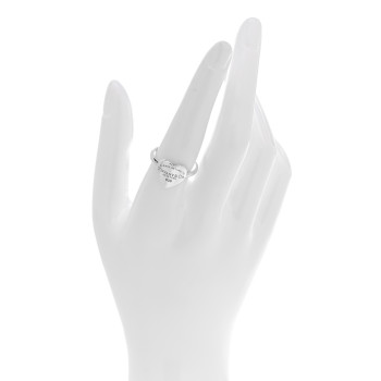 TIFFANY Sterling Silver Return to Tiffany Heart Ring 56 7.75
