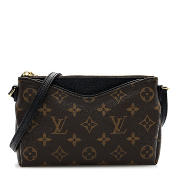 LOUIS VUITTON Monogram Pallas Uniformes Crossbody Black