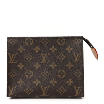 LOUIS VUITTON Monogram Toiletry Pouch 19 Red