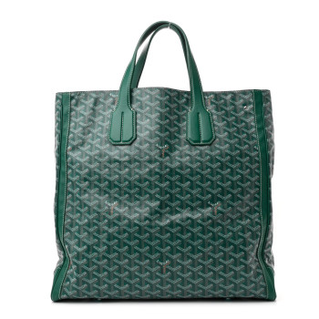 GOYARD Goyardine Voltaire Tote III Green