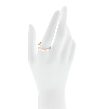 CARTIER 18K Pink Gold 3.5mm LOVE Wedding Band Ring 67 12