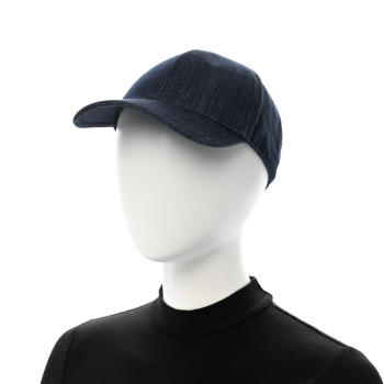 PRADA Denim Womens Baseball Cap L Navy