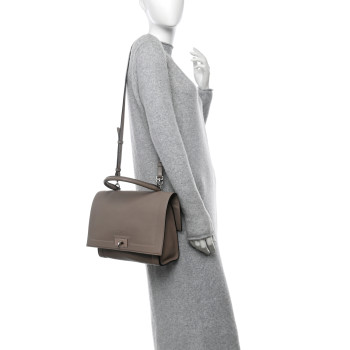 GIVENCHY Grained Calfskin Small Shark Lock Satchel Mastic