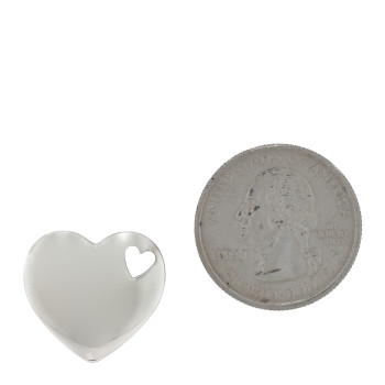 TIFFANY Sterling Silver Stencil Heart Pendant