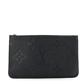 LOUIS VUITTON Empreinte Monogram Giant Neverfull MM Pochette Black
