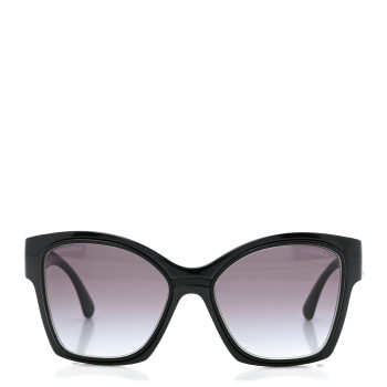 CHANEL Acetate CC Butterfly Sunglasses 71382 Black