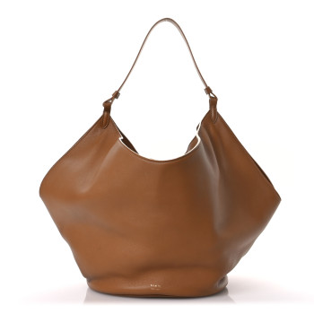 KHAITE Calfskin Medium Lotus Tote Nougat