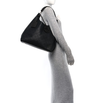 LOUIS VUITTON Mahina Carmel Hobo Black