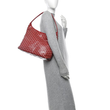 GOYARD Goyardine Boheme Hobo Red