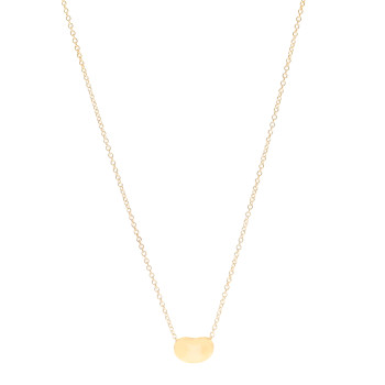 TIFFANY 18K Yellow Gold 9mm Elsa Peretti Bean Pendant Necklace