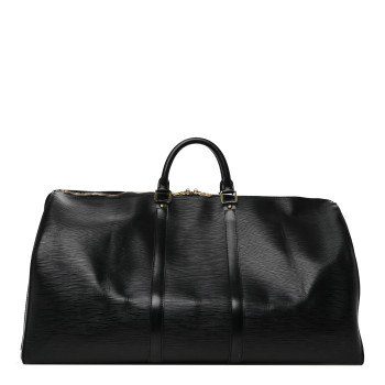 LOUIS VUITTON Epi Keepall 55 Black