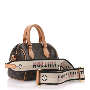 LOUIS VUITTON Monogram Speedy Bandouliere 20 Black