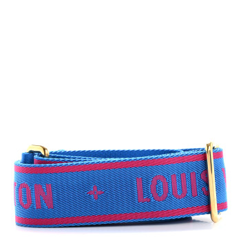 LOUIS VUITTON Nylon Bandouliere Shoulder Strap Blue Magenta