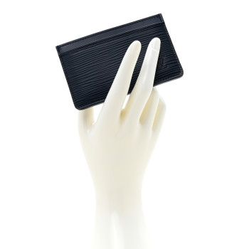 LOUIS VUITTON Epi Card Holder Indigo