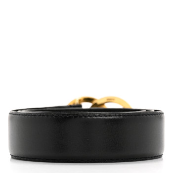 CHANEL Calfskin CC Belt 65 26 Black