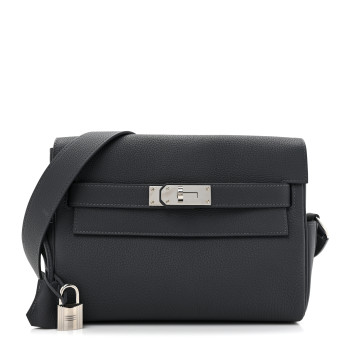 HERMES Togo Kelly Messenger PM Gris Misty