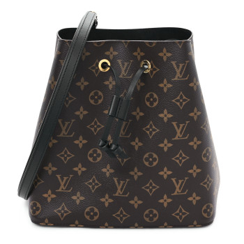 LOUIS VUITTON Monogram Neonoe MM Black