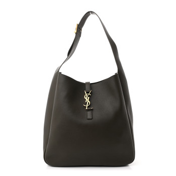 SAINT LAURENT Smooth Calfskin Large Le 5 A 7 Soft Hobo Light Musk