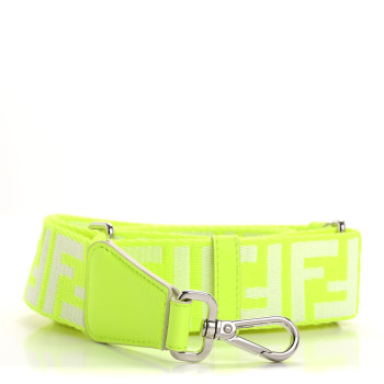 FENDI Ribbon Vitello Seta FF 1974 Adjustable Strap You Yellow